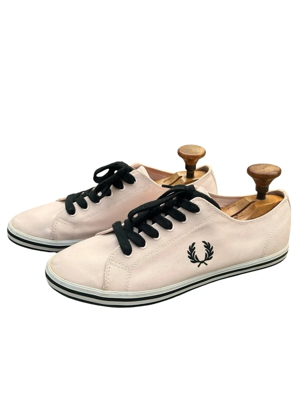 Fred Perry Kingston Twill Canvas Sneakers Light Pink Mens Size 9